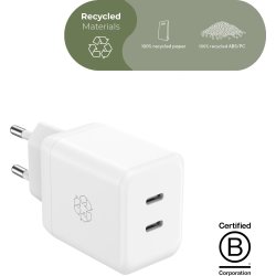 Essentials-laddare 35W, USB-C, vit