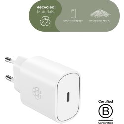 Essentials-laddare 25W, USB-C, strömadapter, vit