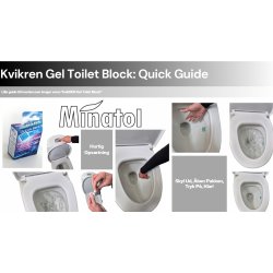 KvikRen Gel självhäftande WC-Block | 6 st.