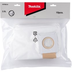 Makita påse papper 2L f/dammsugare VC008GZ, 10st