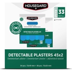 Housegard Detekterbara plåster (2x45 st)