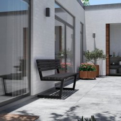 Plus Relaxbänk, 150 cm, Svart