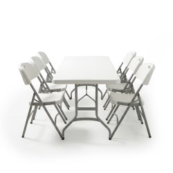 Park hopfällbart bord L183xB76xH74 cm