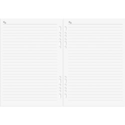 Burde 2026 Systemkalender Business, skinn, Brun