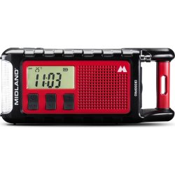 Midland Nödradio ER300 Pro, Powerbank, röd