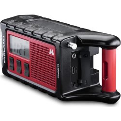 Midland Nödradio ER300 Pro, Powerbank, röd