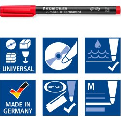 Staedtler Lumocolor 317 M märkpenna, permanent, li