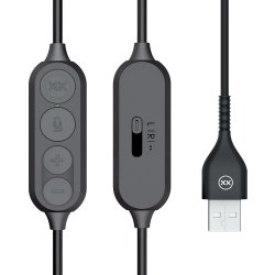 Mixx Headset Stereo H1u Kabelanslutet USB-A, svart