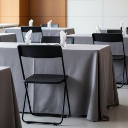 Slim fällbara stol svart H78xD51xB44 cm