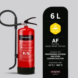 Housegard fettbrandsläckare | 6 L | Röd