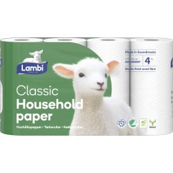 Lambi Hushållspapper, 2-lagers, 20 rullar