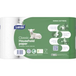 Lambi Hushållspapper, 2-lagers, 20 rullar