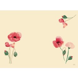 Dunicel Bordstablett, 30x40cm, Poppy Charm, 100st