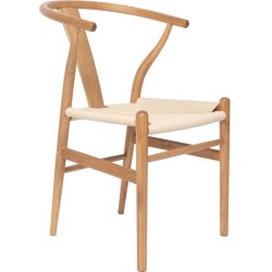 NordicLine kantinstol, ek/flätat säte