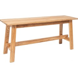 NordicLine Bänk, massiv ek, 110x29 cm