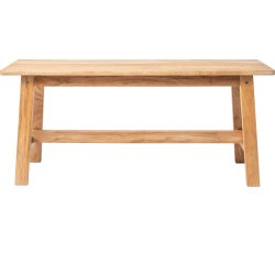 NordicLine Bänk, massiv ek, 110x29 cm