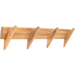 NordicLine Hängare, oljad ek/4 krokar, L80 cm