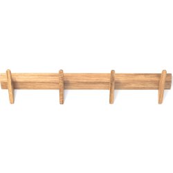 NordicLine Hängare, oljad ek/4 krokar, L80 cm