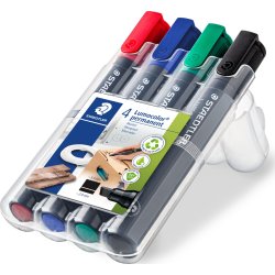 Staedtler Lumocolor 350 märkpenna, snedskuren, per