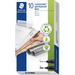 Staedtler Lumocolor Duo 348 märkpenna, permanent, 