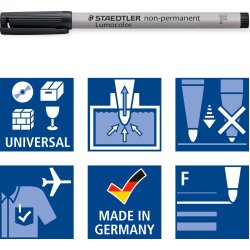 Staedtler Lumocolor 316 Märkpenna F, icke-permanen
