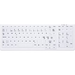 Contour medicinskt tangentbord nordisk design, vit