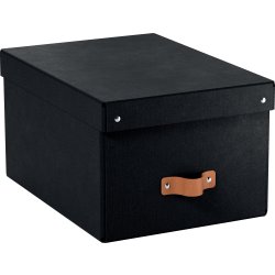 Leitz Puro Box m. lock | M | Svart | 2 st.