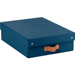 Leitz Puro Box med lock | M låg | Blå | 2 st.