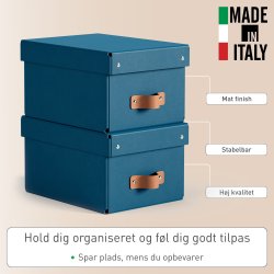 Leitz Puro Box med lock | S | Blå | 2 st.