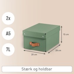 Leitz Puro Box m. lock | S | Grön | 2 st.