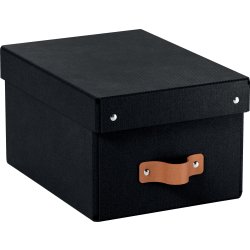 Leitz Puro Box med lock | S | Svart | 2 st.