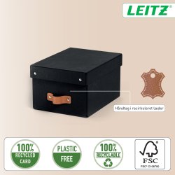 Leitz Puro Box med lock | S | Svart | 2 st.