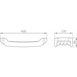 Plus Outdoor fitness 3 inkl. Beslag, svart