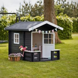 Plus Lekstuga m. terrass inkl. takpapp, 134x134 cm