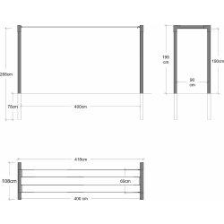 Plus Cubic 2 torkställning+ Snöre/beslag, svart