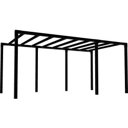 Plus Arcade Pergola modell 5, svart/svart