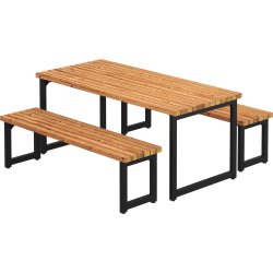 Plus Trend Living Plankset, Thermowood/svart