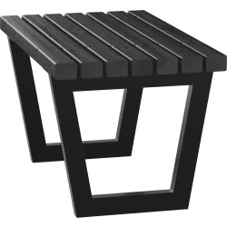 Plus Siesta Living Loungeskam / bord, 75 cm, svart