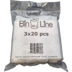 Soppåsar m/stjärnbotten 20L, 38,5x77,5cm, 10my