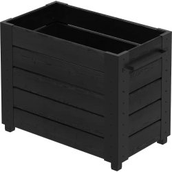 Plus Cubic Blomlåda m/fötter 87x50x67, svart