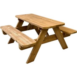 Plus Tiny bord/bänkset, barn, 90cm, Thermowood