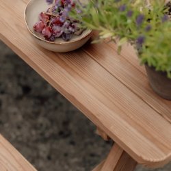 Plus Tiny bord/bänkset, barn, 90cm, Thermowood