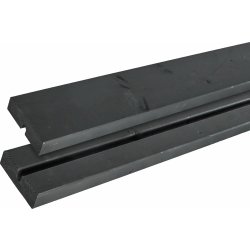 Plus Basic Jr bord/bänkset+ryggstöd, svart 118cm