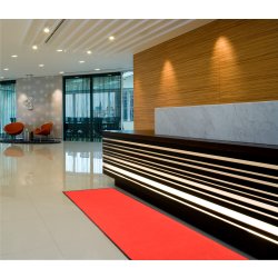 Halkfri matta, 400x90 cm, röd