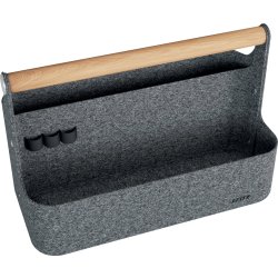 Leitz Skrivbordsorganisatör | Bärbar | Grå filt