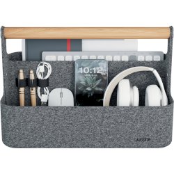 Leitz Skrivbordsorganisatör | Bärbar | Grå filt