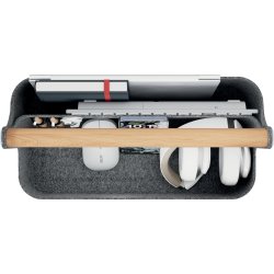 Leitz Skrivbordsorganisatör | Bärbar | Grå filt