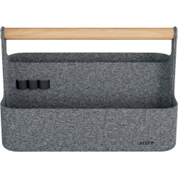 Leitz Skrivbordsorganisatör | Bärbar | Grå filt