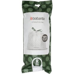Brabantia Soppåse R | 36 L | Vit | 20 st.