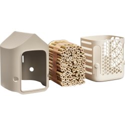 Elho Cosy Insektshotell, 18 cm, mushroom beige